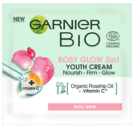 Garnier Bio Rosy Glow 3in1 Youth Cream krem różany 1,5ml