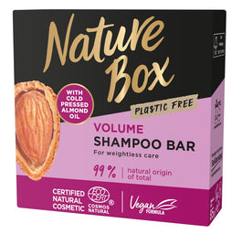 Nature Box Almond Oil szampon do włosów w kostce zwiększający objętość z olejem z migdałów 85g
