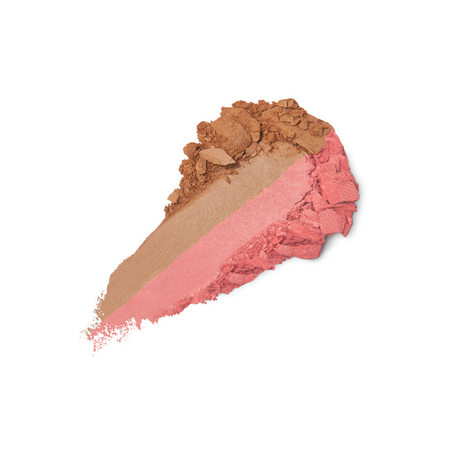 KIKO Milano Smart Blush And Bronzer Palette paleta zawierająca róż do policzków i puder brązujący 02 Biscuit And Coral 12g