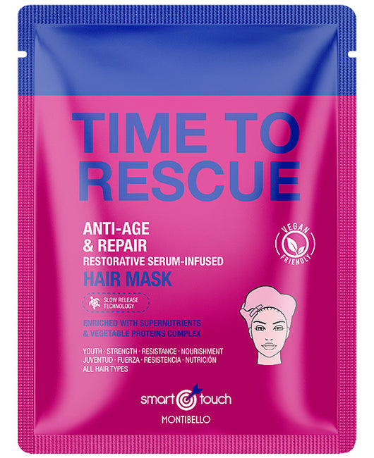 MONTIBELLO Smart Touch Time To Rescue Hair Mask maska w płachcie nasączona serum 30ml