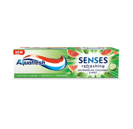Aquafresh Senses Refreshing Toothpaste odświeżająca pasta do zębów Watermelon & Cucumber & Mint 75ml