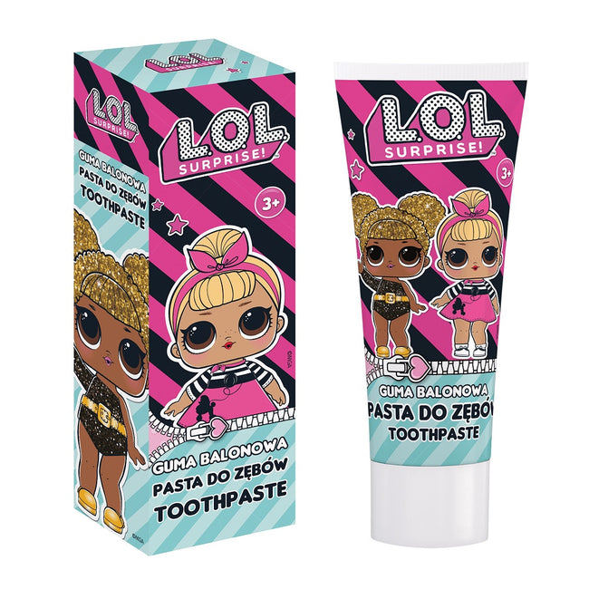 LOL SURPRISE Toothpaste 3+ pasta do zębów dla dzieci Guma Balonowa 75ml
