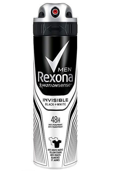 Rexona Men Invisible Black + White Anti-Perspirant 48h antyperspirant spray 150ml