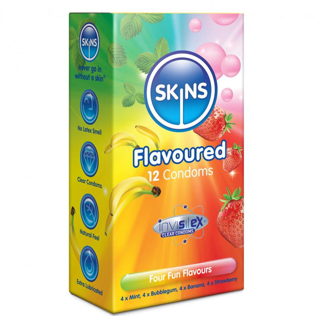 Skins Flavoured Condoms smakowe prezerwatywy 12szt.