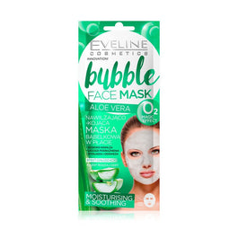 Eveline Cosmetics Bubble Face Mask nawilżająca bąbelkowa maska w płachcie Aloes 7ml