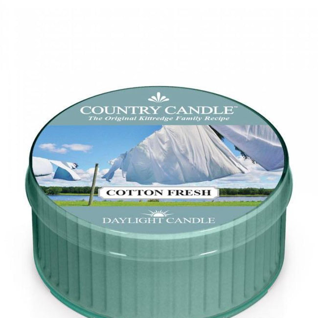 Country Candle Daylight świeczka zapachowa Cotton Fresh 35g
