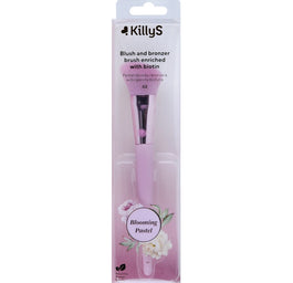 KillyS Blooming Pastel Blush And Bronzer Brush pędzel do różu i bronzera wzbogacony biotyną 02