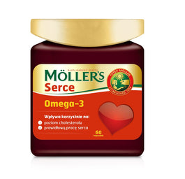 Möller's Serce Omega-3 suplement diety 60 kapsułek
