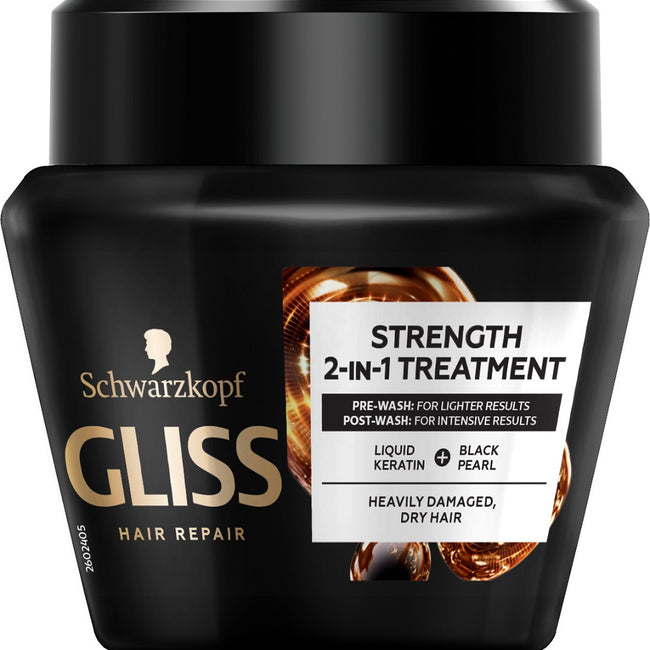 Gliss Kur Ultimate Repair Strength 2-in-1 Treatment wzmacniająca maska do włosów mocno zniszczonych i suchych 300ml