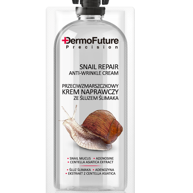 Dermofuture Snail Repair Anti-Wrinkle Face Cream przeciwzmarszczkowy krem naprawczy ze śluzem ślimaka 12ml