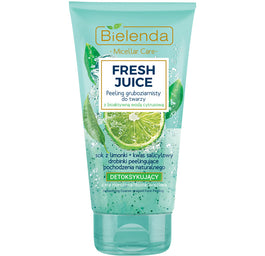 Bielenda Fresh Juice peeling gruboziarnisty detoksykujący z wodą cytrusową Limonka 150g