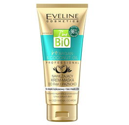Eveline Cosmetics Bio Argan & Coconut Oil nawilżający krem-maska do rąk i paznokci 100ml