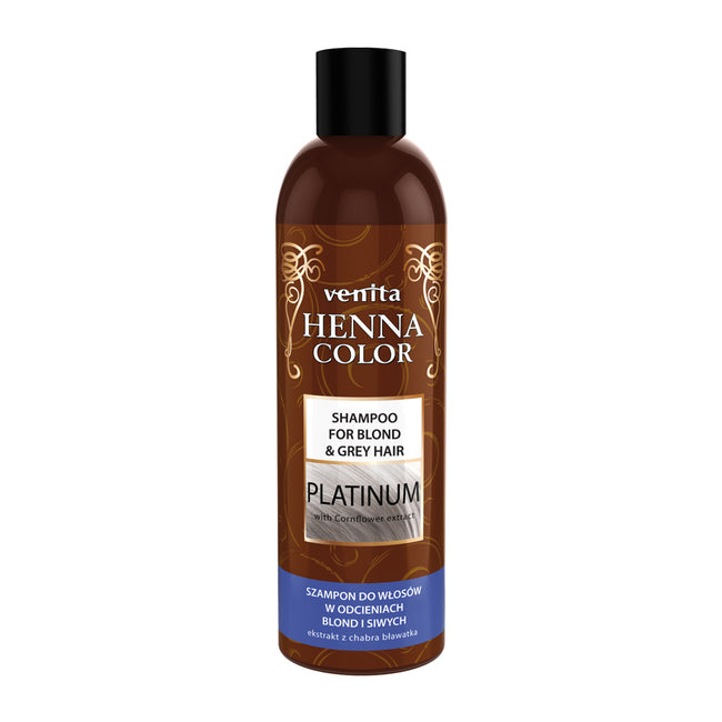 Venita Henna Color Platinium szampon ziołowy do włosów w odcieniach blond i siwych 250ml