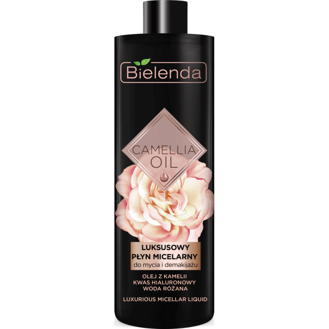 Bielenda Camellia Oil luksusowy płyn micelarny do mycia i demakijażu twarzy 500ml