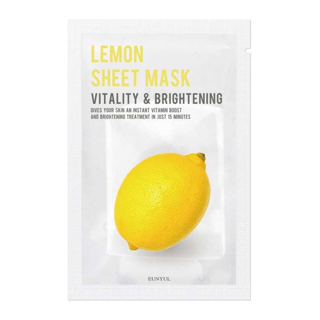 EUNYUL Lemon Sheet Mask rozjaśniająca maseczka w płachcie z cytryną 22ml