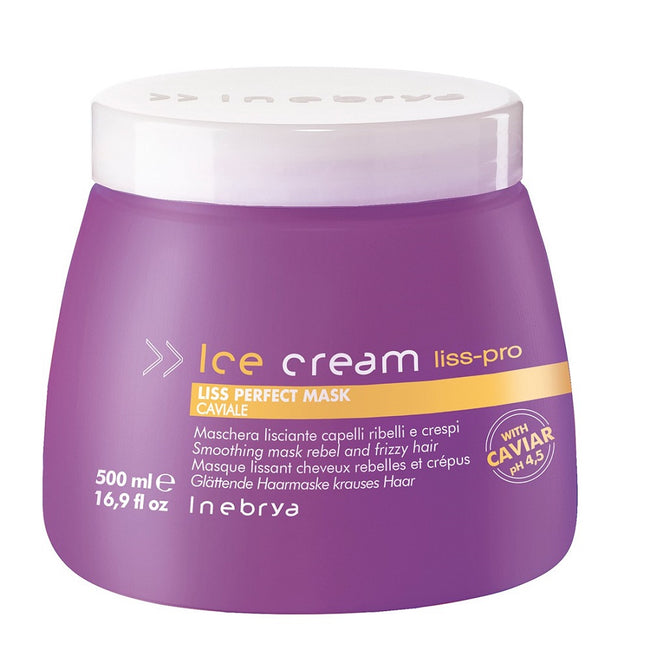 Inebrya Ice Cream Liss Perfect Mask maska wygładzająca włosy 500ml