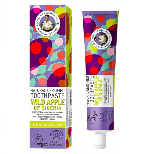 Bania Agafii Natural Toothpaste naturalna pasta do zębów Dzikie Jabłko z Syberii 85g