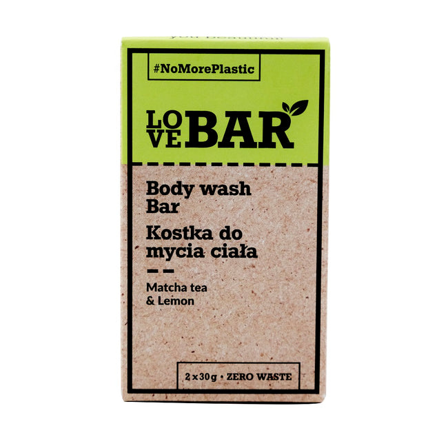Love Bar Body Wash Bar kostka do mycia ciała Matcha & Limonka 2x30g