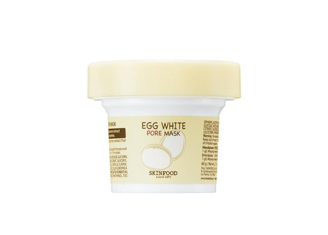 SKINFOOD Egg White Pore Mask głęboko oczyszczająca maska do walki z rozszerzonymi porami 100g