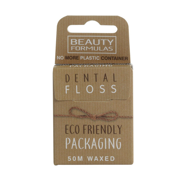 Beauty Formulas Eco Friendly Dental Floss ekologiczna woskowana nić dentystyczna 50m