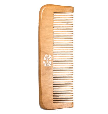 Ronney Professional Wooden Comb profesjonalny drewniany grzebień do włosów 158.5x50.5mm RA 00120
