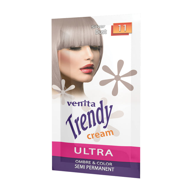 Venita Trendy Cream Ultra krem do koloryzacji włosów 11 Silver Dust 35ml