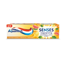 Aquafresh Senses Energising Toothpaste energetyzująca pasta do zębów Grapefruit & Lemon & Mint 75ml