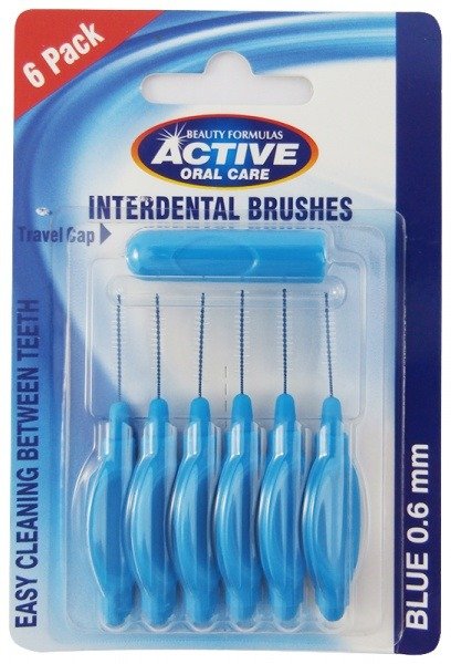 Active Oral Care Interdental Brushes czyściki do przestrzeni międzyzębowych 0.60mm 6szt.