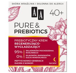 AA Pure&Prebiotics 40+ prebiotyczny krem regenerująco-wygładzający na noc 50ml
