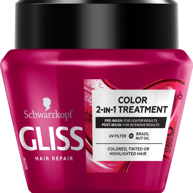 Gliss Kur Ultimate Color 2-in-1 Treatment maska chroniąca kolor do włosów farbowanych, tonowanych i rozjaśnianych 300ml
