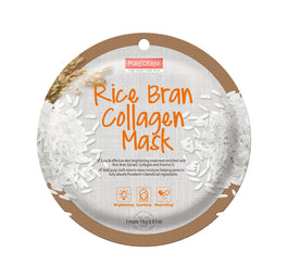 Purederm Rice Bran Collagen Mask maseczka kolagenowa w płacie Ryż 18g