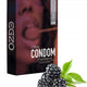 EGZO Oral Condom smakowe prezerwatywy Blackberry 3szt.