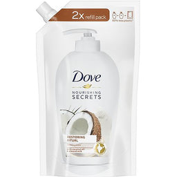 Dove Nourishing Secrets Restoring Ritual mydło do rąk w płynie zapas Coconut Oil & Almond Milk 500ml