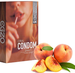 EGZO Oral Condom smakowe prezerwatywy Peach 3szt.