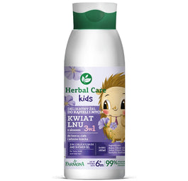 Farmona Herbal Care Kids 3w1 delikatny żel do kąpieli oraz mycia Kwiat Lnu 400ml