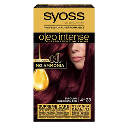 Syoss Oleo Intense farba do włosów trwale koloryzująca z olejkami 4-23 Burgundowa Czerwień