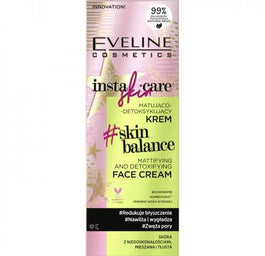Eveline Cosmetics Insta Skin Care matująco-detoksykujący krem do skóry z niedoskonałościami mieszanej i tłustej 50ml