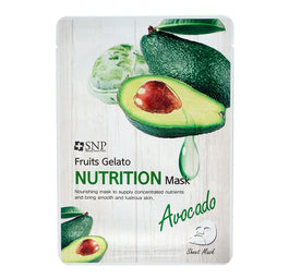 SNP Fruits Gelato Nutrition Mask odżywcza maska w płachcie z ekstraktem z awokado 25ml