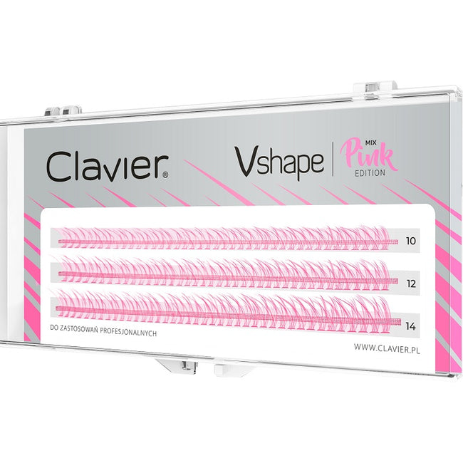 Clavier Vshape Colour Edition kępki rzęs Pink Mix