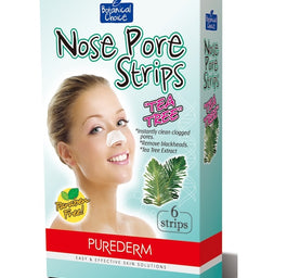 Purederm Nose Pore Strips Tea Tree oczyszczające plastry na nos 6szt.