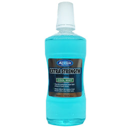 Active Oral Care Extra Strength Mouthwash extra mocny płyn do płukania jamy ustnej z fluorem Cool Mint 500ml