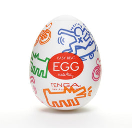 TENGA Easy Beat Egg Keith Haring Street jednorazowy masturbator w kształcie jajka