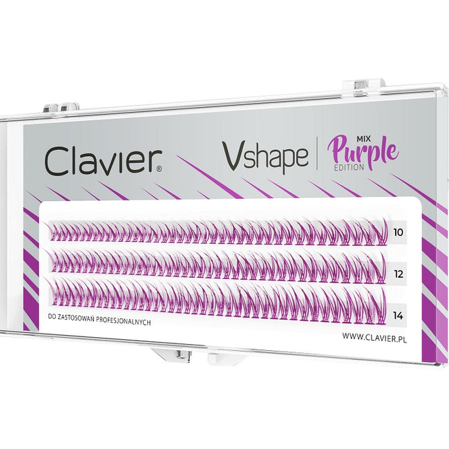 Clavier Vshape Colour Edition kępki rzęs Purple Mix