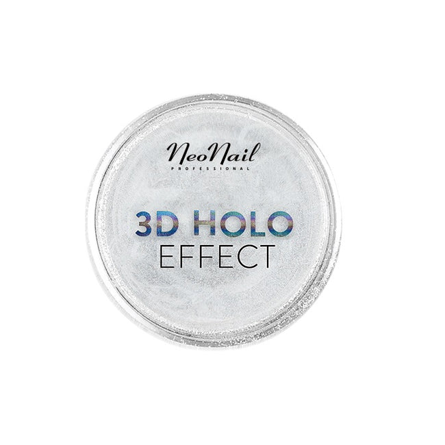 NeoNail 3D Holo Effect pyłek do paznokci Silver 3g