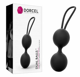 Marc Dorcel Dual Balls silikonowe kulki gejszy Black