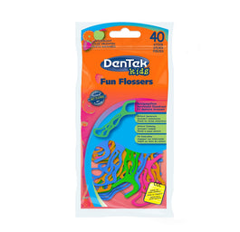 DenTek Kids Fun Flossers wykałaczki do zębów z nitką dla dzieci 40szt