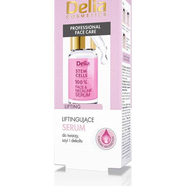 Delia Professional Face Care liftingujące serum do twarzy szyi i dekoltu Komórki Macierzyste 10ml