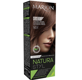 Marion Natura Styl farba do włosów 641 Kasztanowy Brąz 80ml + odżywka 10ml