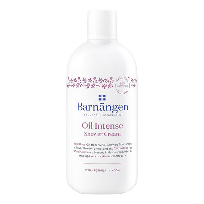 Barnängen Oil Intense Shower Cream kremowy żel pod prysznic z olejkiem z dzikiej róży 400ml