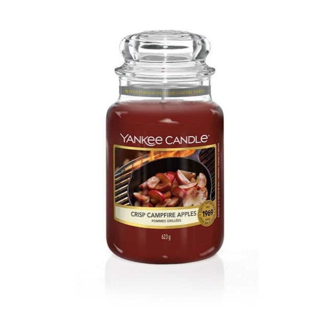 Yankee Candle Świeca zapachowa duży słój Crisp Campfire Apples 623g